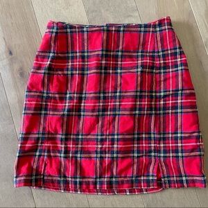 Brandy Melville plaid mini skirt